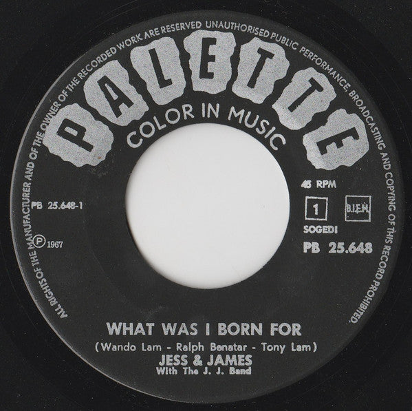 Jess & James With The J.J. Band -Move / What Was I Born For