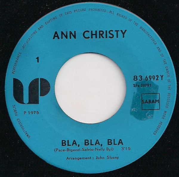 Ann Christy - Bla Bla Bla