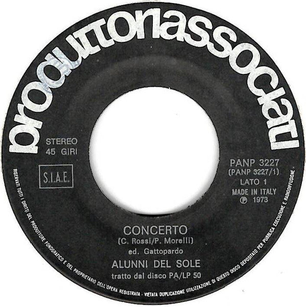 Gli Alunni Del Sole -Concerto