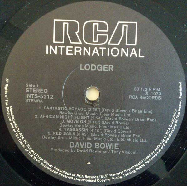 David Bowie -Lodger