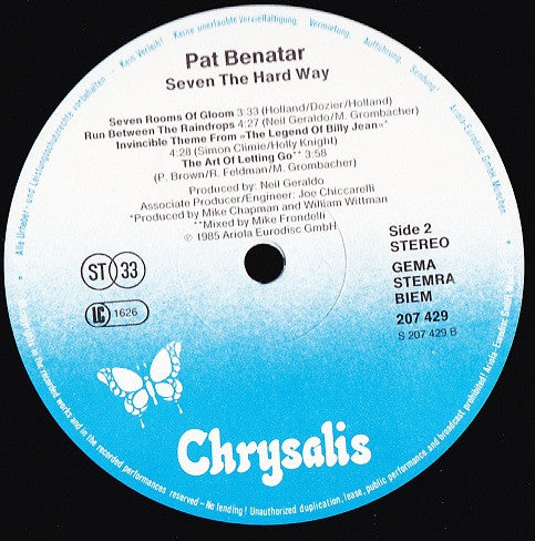 Pat Benatar -Seven The Hard Way