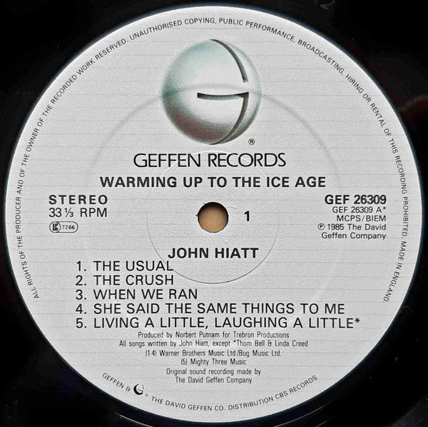 John Hiatt -Warming Up To The Ice Age