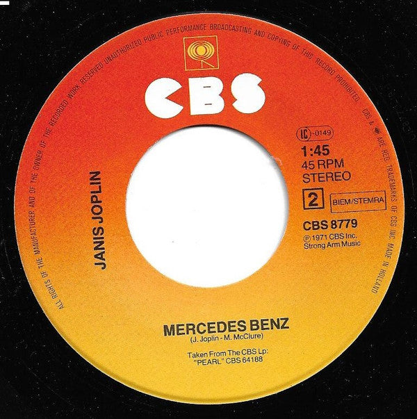 Janis Joplin -Me And Bobby McGee