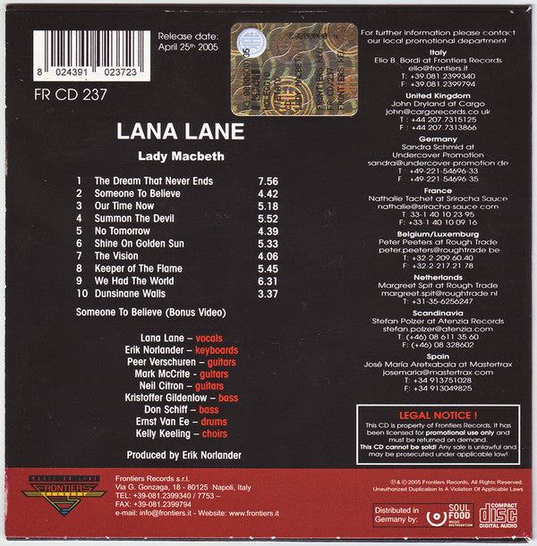 Lana Lane -Lady Macbeth