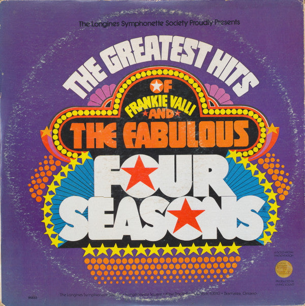 Frankie Valli And The Four Seasons* -The Greatest Hits Of Frankie Valli And The Fabulous Four Seasons