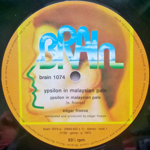 Edgar Froese -Ypsilon In Malaysian Pale