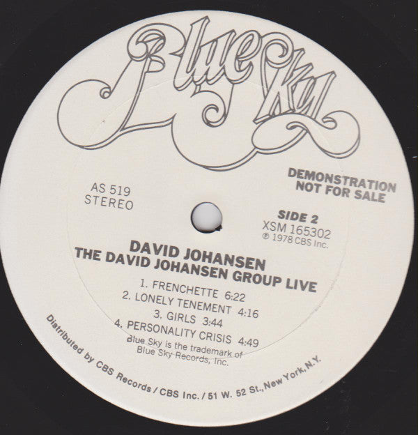 David Johansen Group -The David Johansen Group Live
