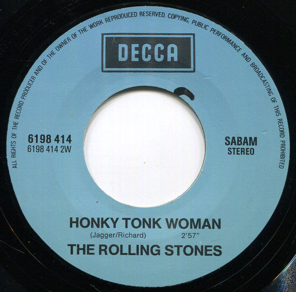 The Rolling Stones -Satisfaction / Honky Tonk Woman