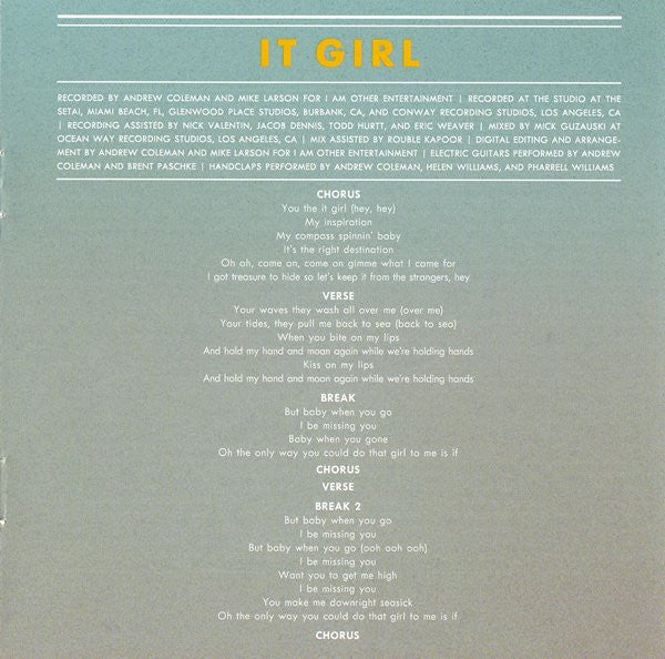 Pharrell Williams -G I R L