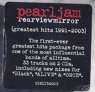 Pearl Jam -Rearviewmirror (Greatest Hits 1991-2003)
