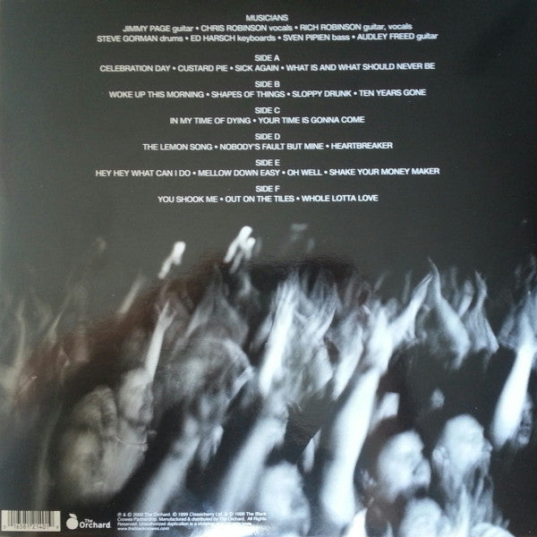 Jimmy Page & The Black Crowes -Live At The Greek