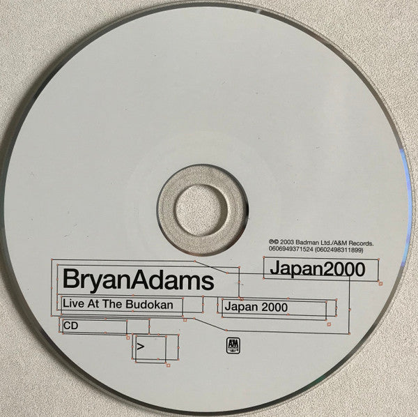 Bryan Adams -The Best Of Me - Live At The Budokan - Japan 2000