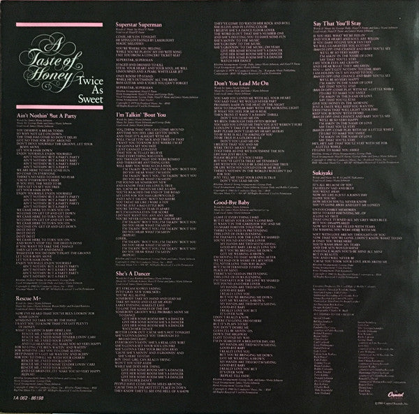 A Taste Of Honey -Twice As Sweet