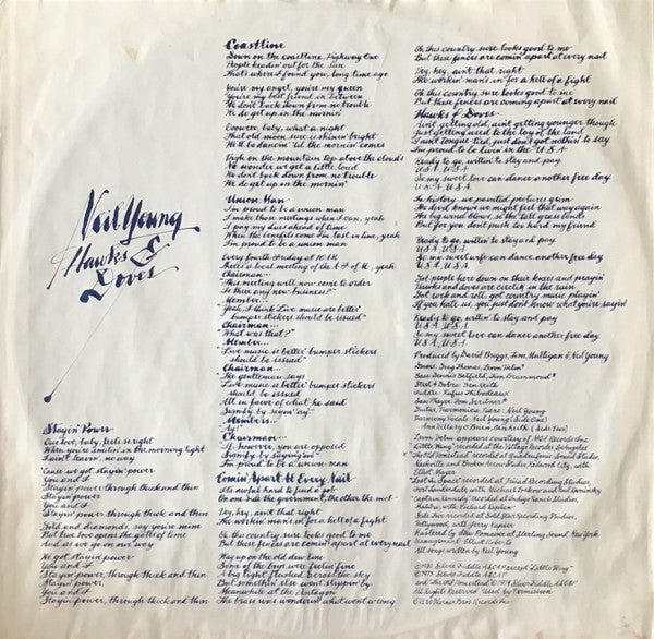 Neil Young -Hawks & Doves
