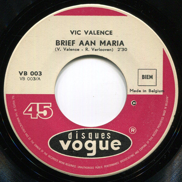 Vic Valence -Waarom Ben Je Alleen