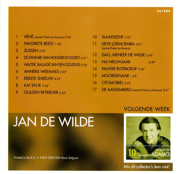 Jan De Wilde -Het Beste Van Jan De Wilde