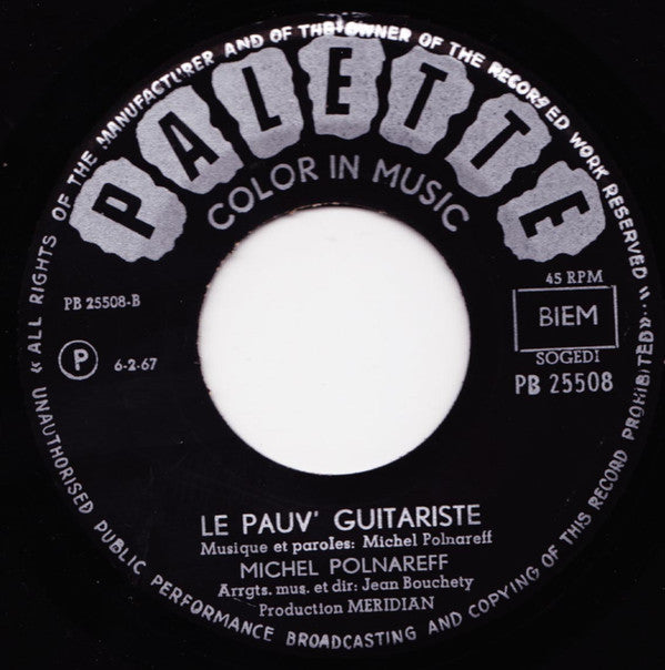 Michel Polnareff -Ta, Ta, Ta, Ta / Le Pauv' Guitariste