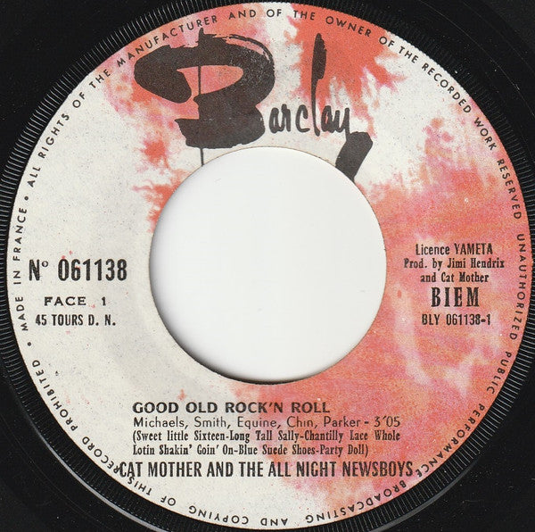 Cat Mother And The All Night Newsboys* -Good Old Rock'n Roll
