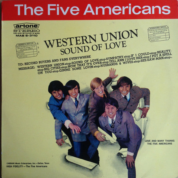 The Five Americans -Western Union / Sound Of Love