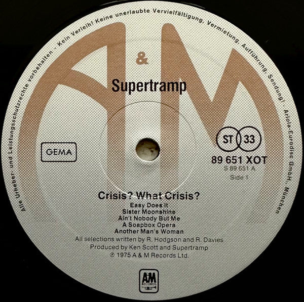 Supertramp -Crisis? What Crisis?