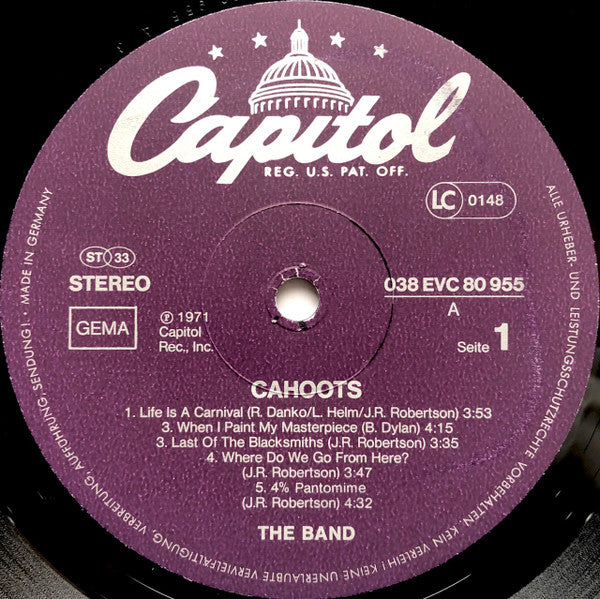 The Band - Cahoots