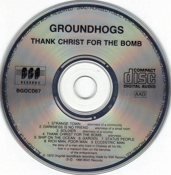 Groundhogs* -Thank Christ For The Bomb