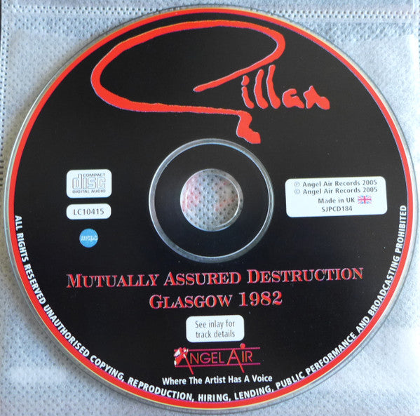 Gillan -Mutually Assured Destruction - Glasgow 1982