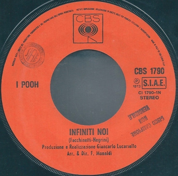 I Pooh (Roby, Stefano, Dody, Red)* -Infiniti Noi