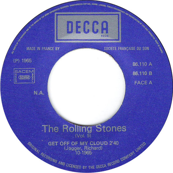 Rolling Stones* -Get Off Of My Cloud