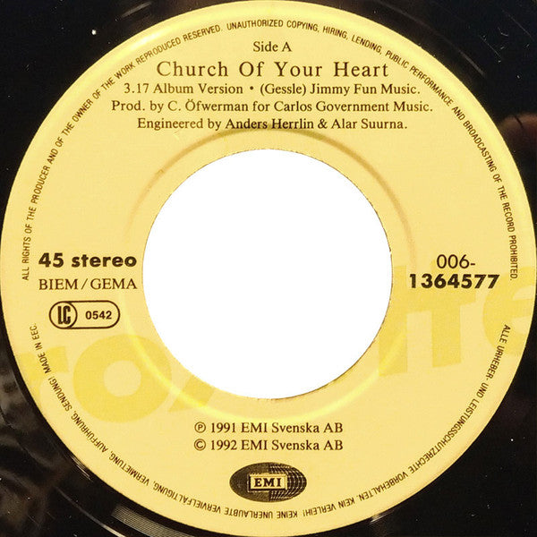 Roxette -Church Of Your Heart