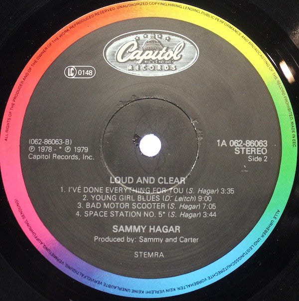 Sammy Hagar -Loud And Clear