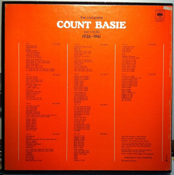 Count Basie -The Complete Count Basie Vol. 1 To 10 1936-1941