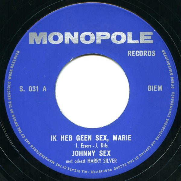 Johnny Sex -Ik Heb Geen Sex, Marie