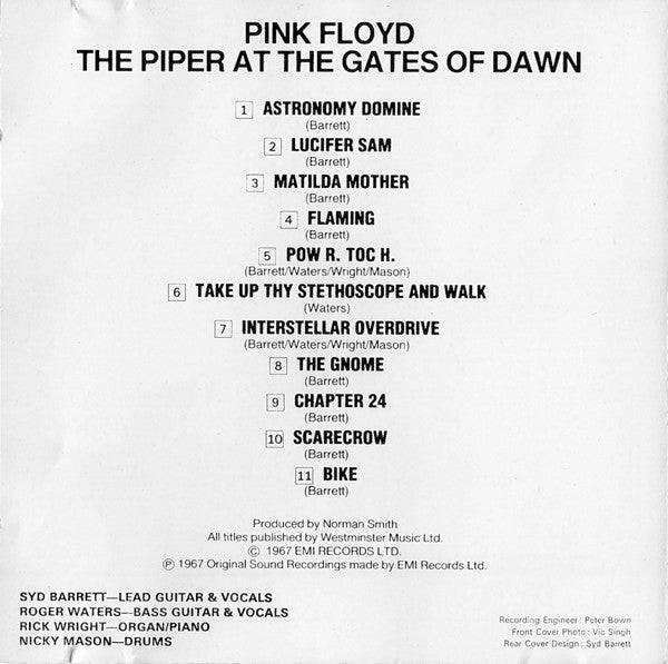 Pink Floyd -The Piper At The Gates Of Dawn