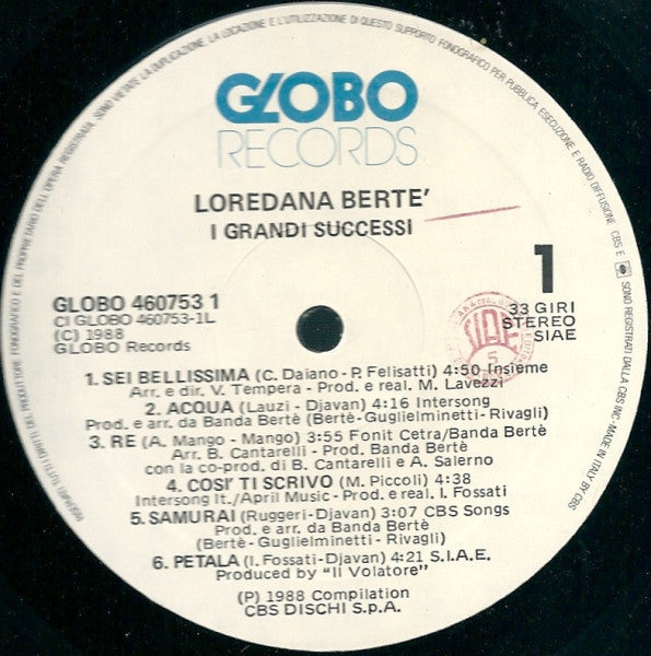 Loredana Bertè - I Grandi Successi