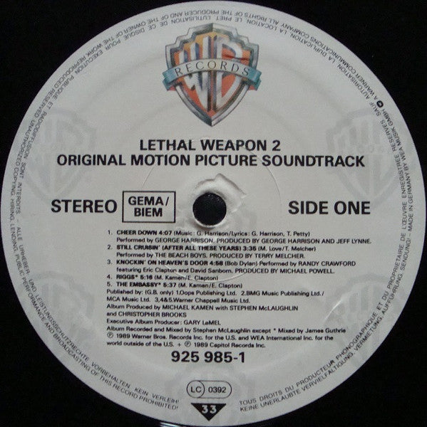 Various -Lethal Weapon 2 (Original Motion Picture Soundtrack)