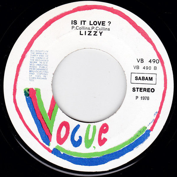 Lizzy (7) -Just Wanna Dance With You / Is It Love