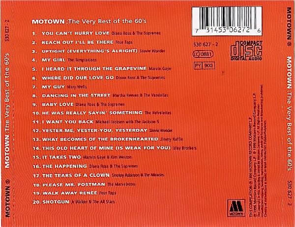 Various - Motown: The Very Best Of The 60's