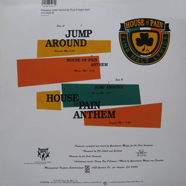 House Of Pain - Jump Around / House Of Pain Anthem