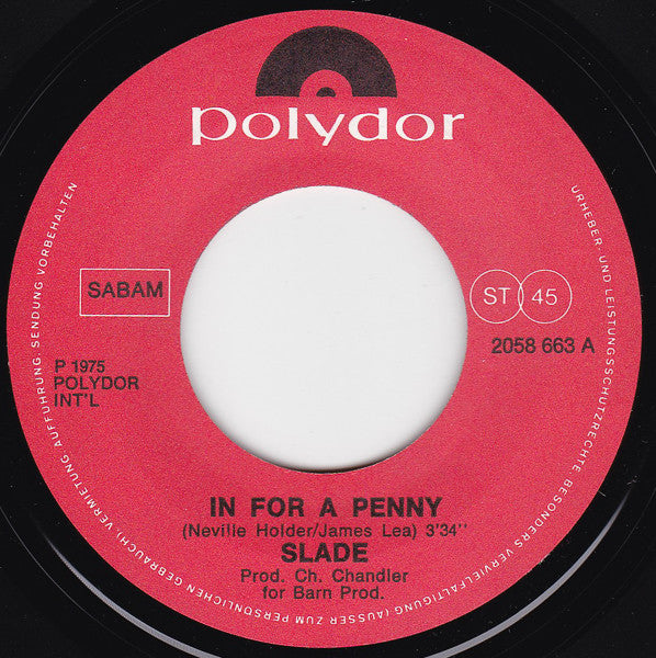 Slade -In For A Penny