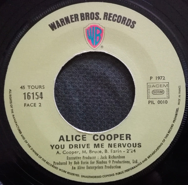 Alice Cooper -Be My Lover / You Drive Me Nervous