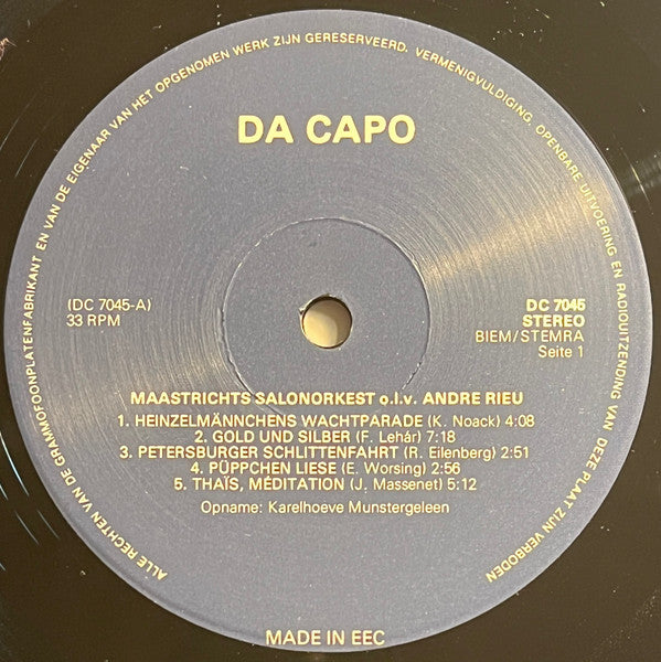 Maastrichts Salon Orkest - Salut D'amour