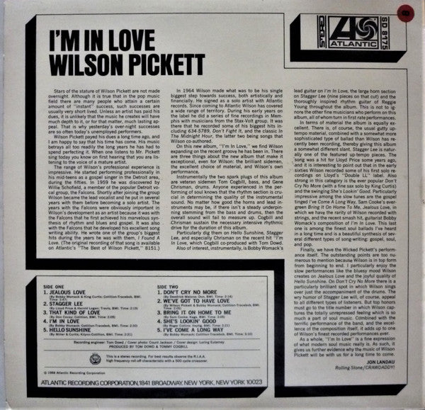 Wilson Pickett -I'm In Love