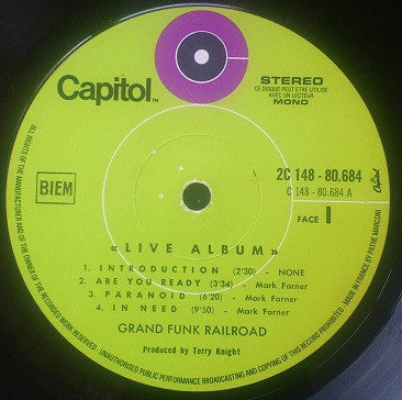 Grand Funk* -Live Album
