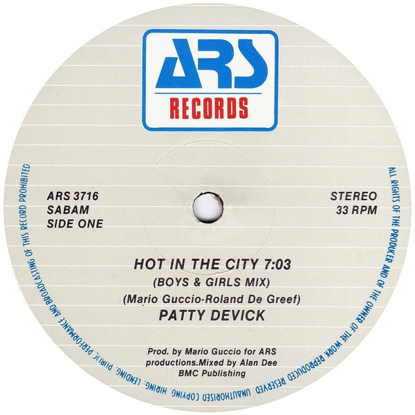 Patty Devick -Hot In The City