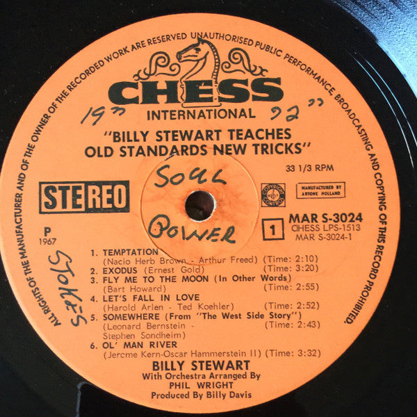 Billy Stewart -Billy Stewart Teaches Old Standards New Tricks