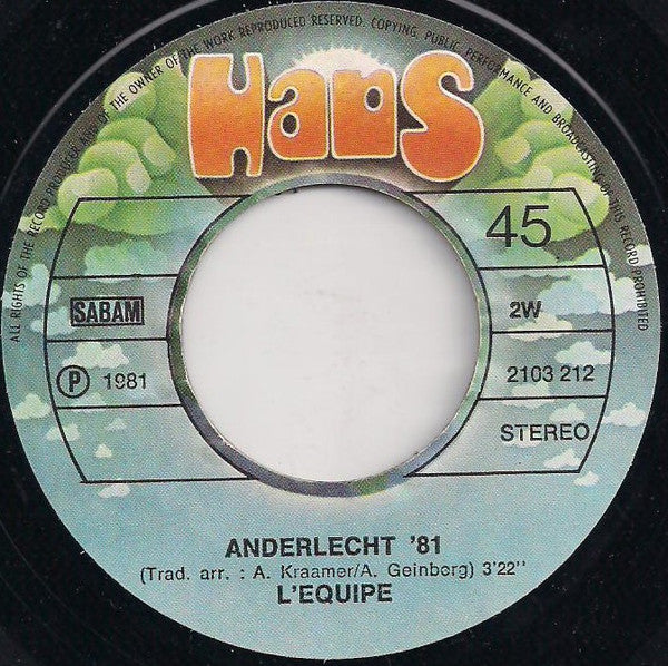 Anderlecht 81 - Anderlecht '81 Het Elftal / L'equipe