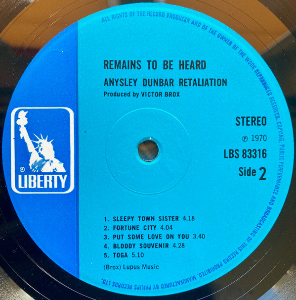 Aynsley Dunbar Retaliation* -Remains To Be Heard