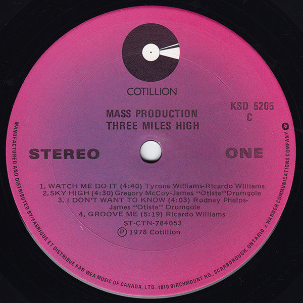 Mass Production -Three Miles High
