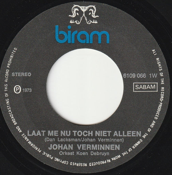 Johan Verminnen -Laat Me Nu Toch Niet Alleen